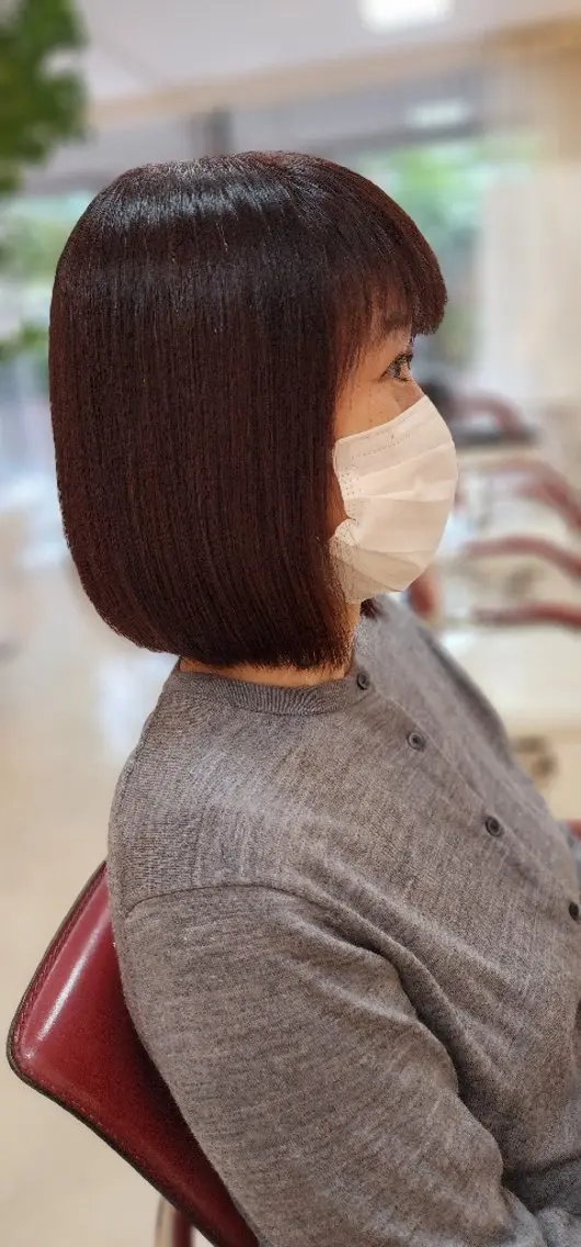 ミディアム カラー 髪質改善 hairmake Juinのヘアスタイル