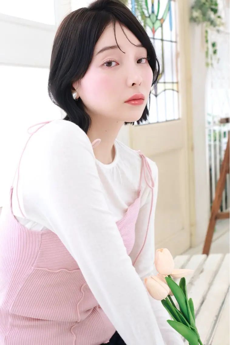 ショート 似合わせカット 小顔カット カット レイヤーカット /朝尾愛花のヘアスタイル