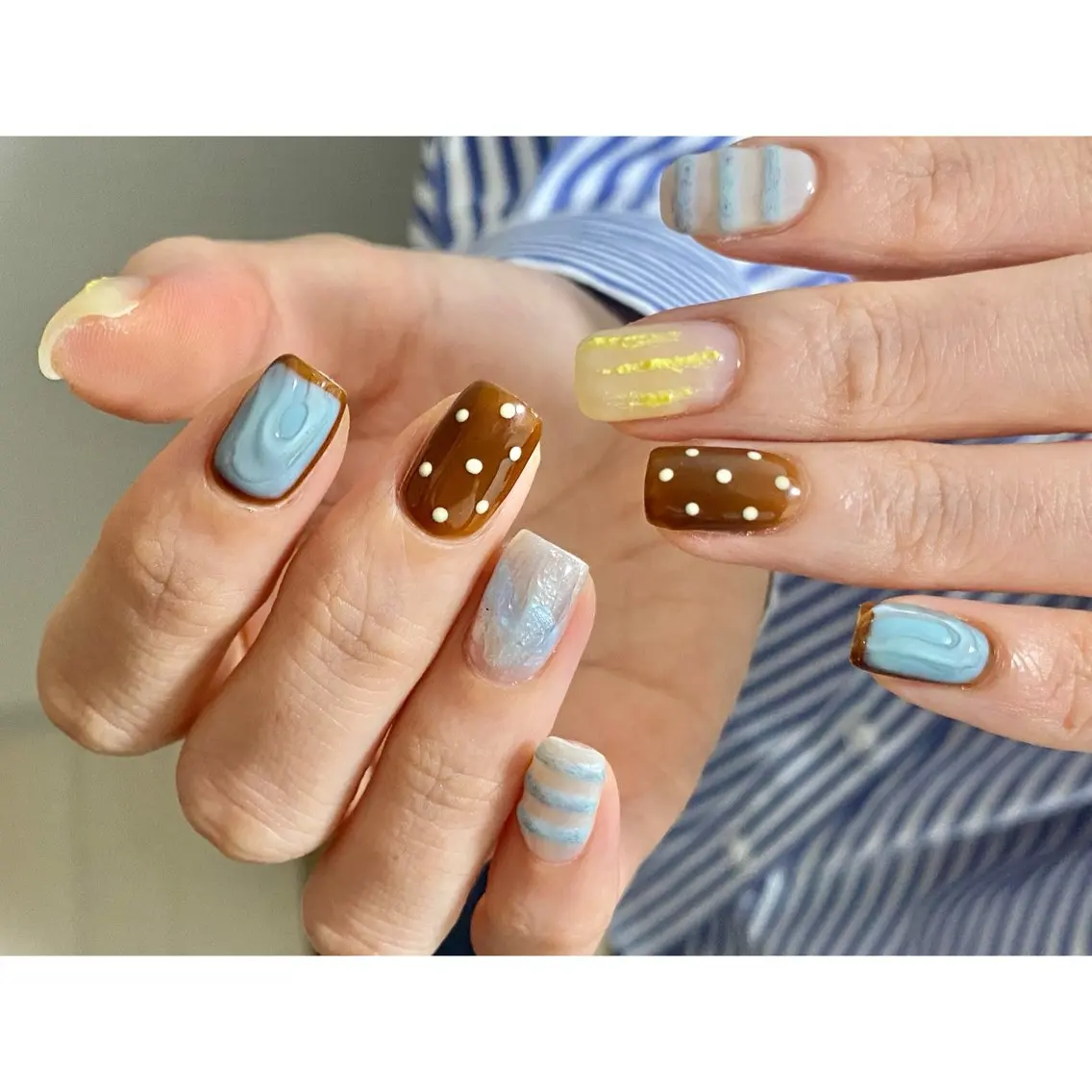 ネイル ハンドネイル ⏦Little 𐙚 Nail⏦のネイルデザイン