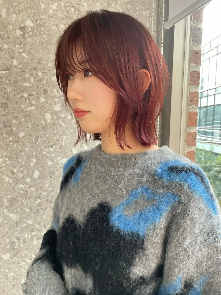 ショート カラー パーマ ヘアアレンジ メンズ ✨盛れるレイヤー🪞 🎀モモカ🎀のヘアスタイル