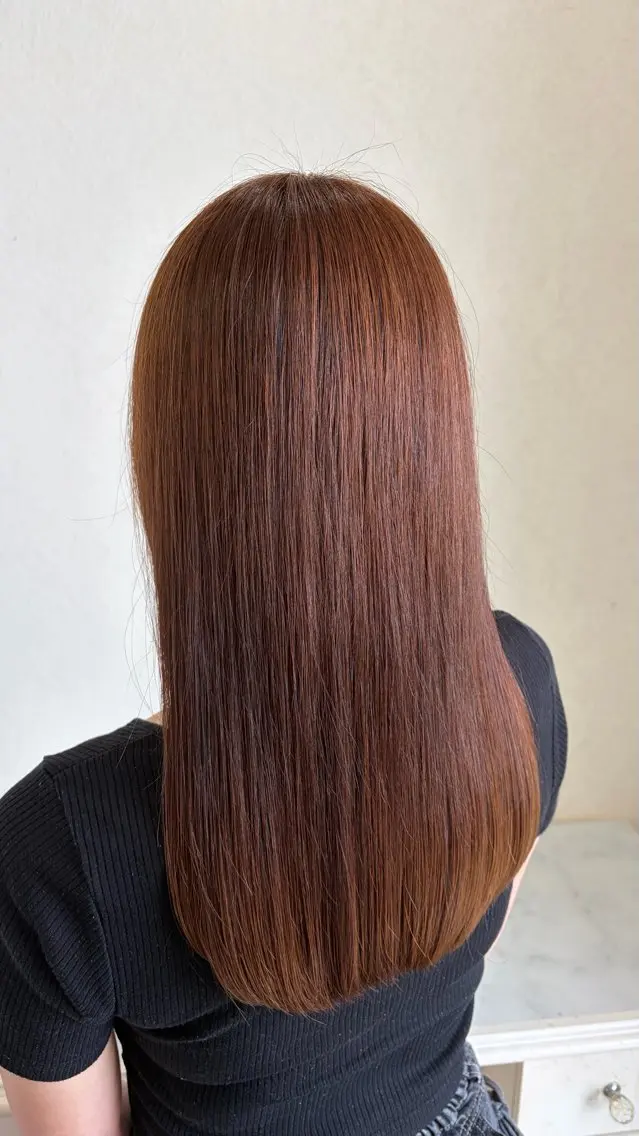 セミロング ヘアカラー トリートメント Début 【ユウカ】のヘアスタイル