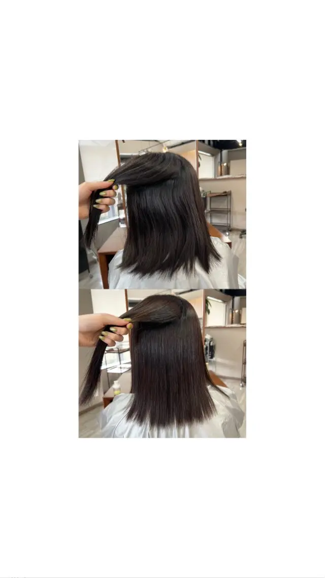 ミディアム 髪質改善 縮毛矯正 arika ミズキのヘアスタイル
