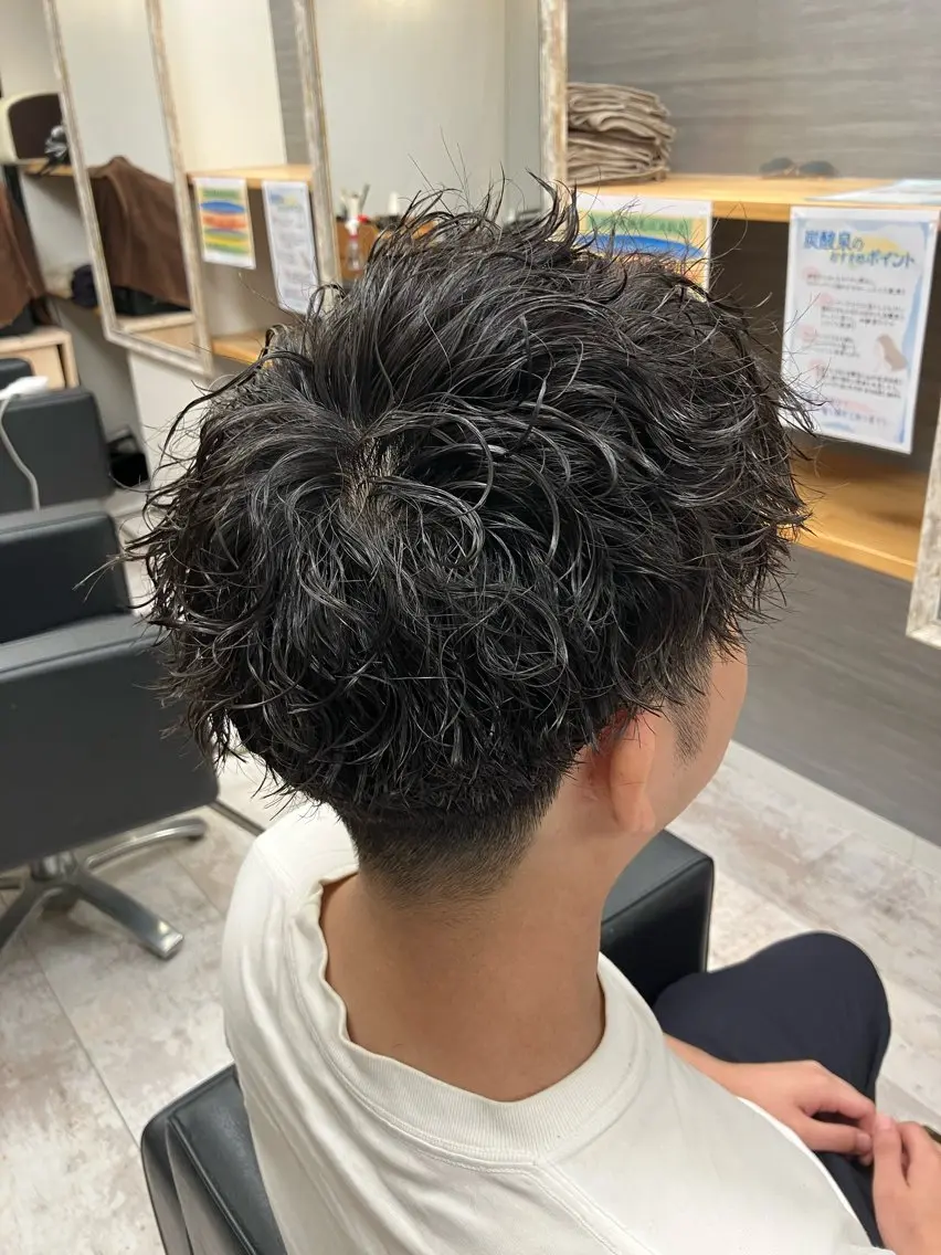 パーマ メンズ カット パーマ メンズ特化/パーマ/ フェードWATARUのヘアスタイル