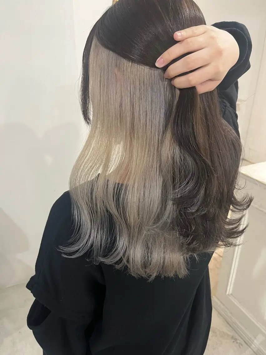 💜周りと差がつく💜カット➕Wデザインカラーカラー(ブリーチ込み)➕5step treatmentの写真