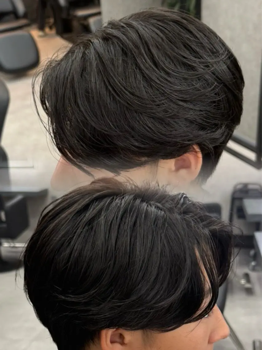 ショート カラー パーマ キッズ ニュアンスパーマ カット パーマ メンズ特化 👑YUTAのヘアスタイル