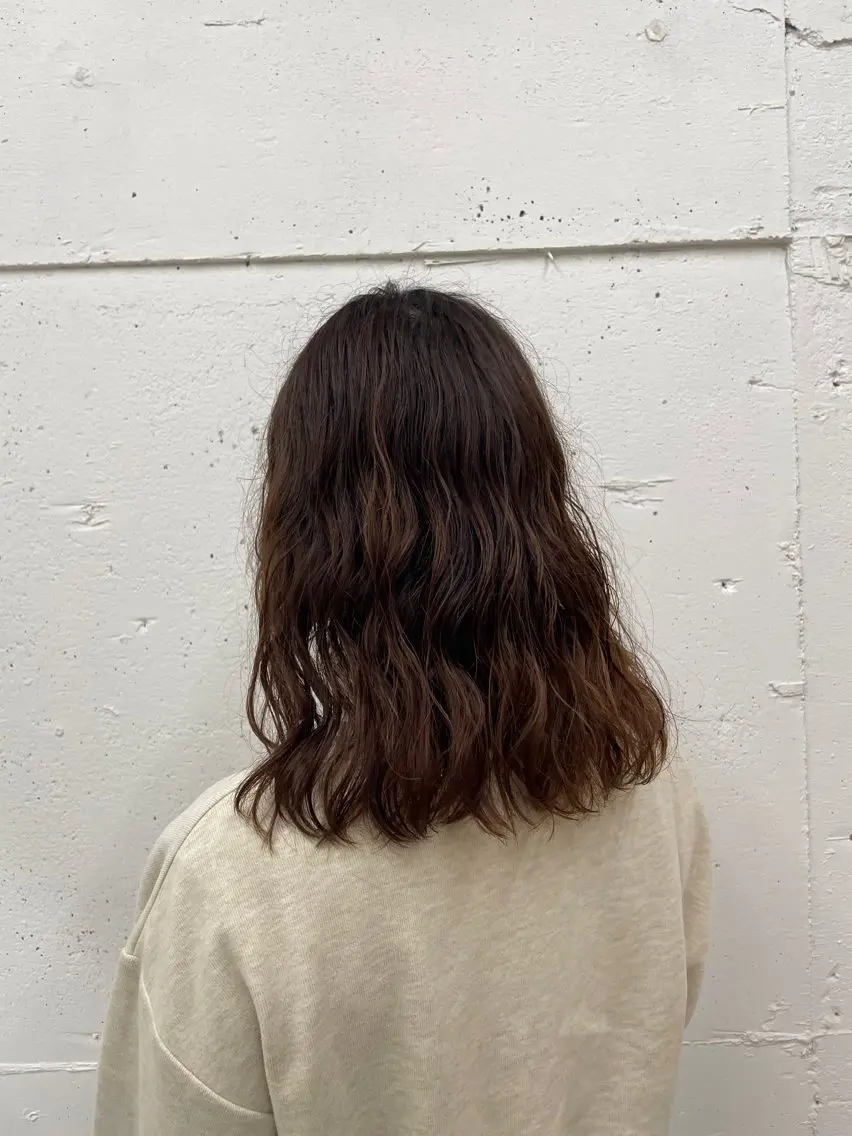 ミディアム パーマ ミディアムパーマ カット パーマ suzu 🤍 【 grace 】のヘアスタイル