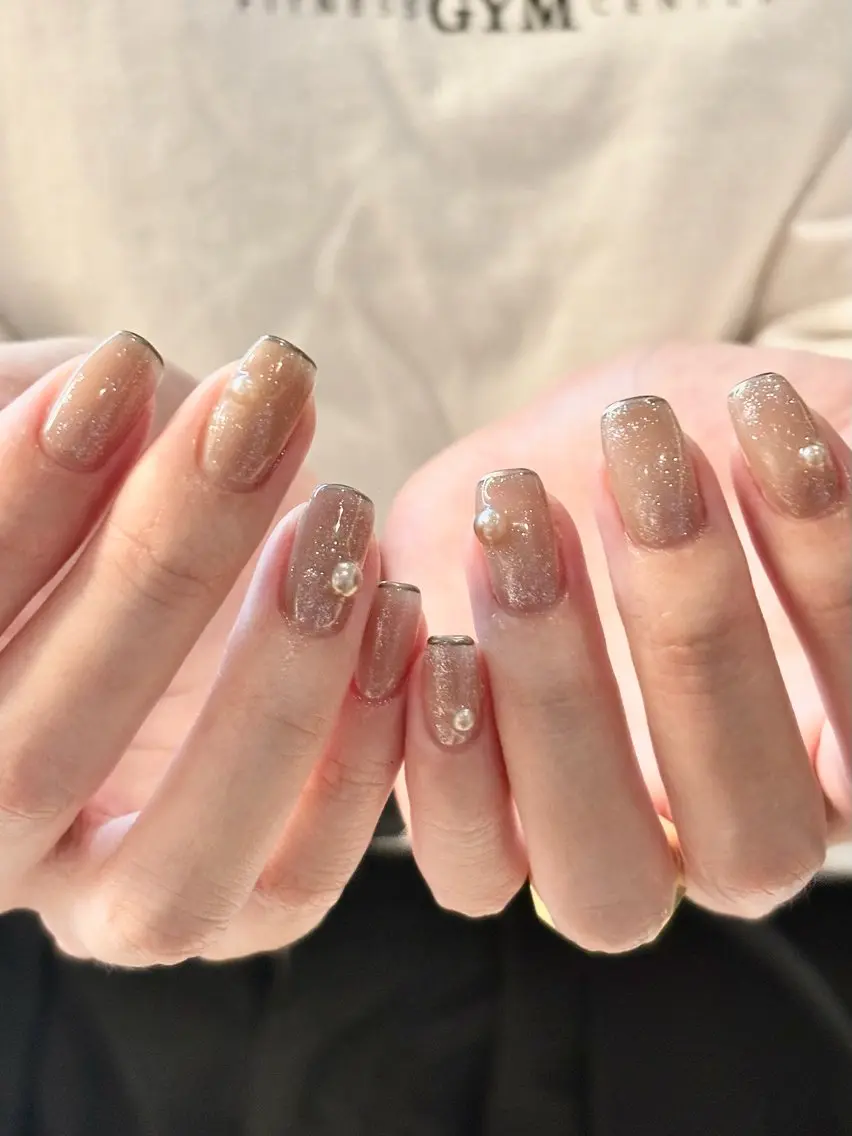 ネイル キラキラネイル ニュアンスネイル ハンドネイル rikako ˚⁎⁺のネイルデザイン
