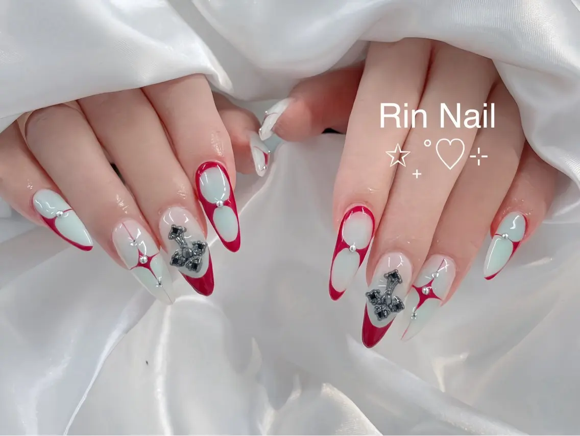 ネイル アートネイル ロングネイル ニュアンスネイル スカルプネイル ネイルチップ ハンドネイル Rin Nail 新大久保店のネイルデザイン