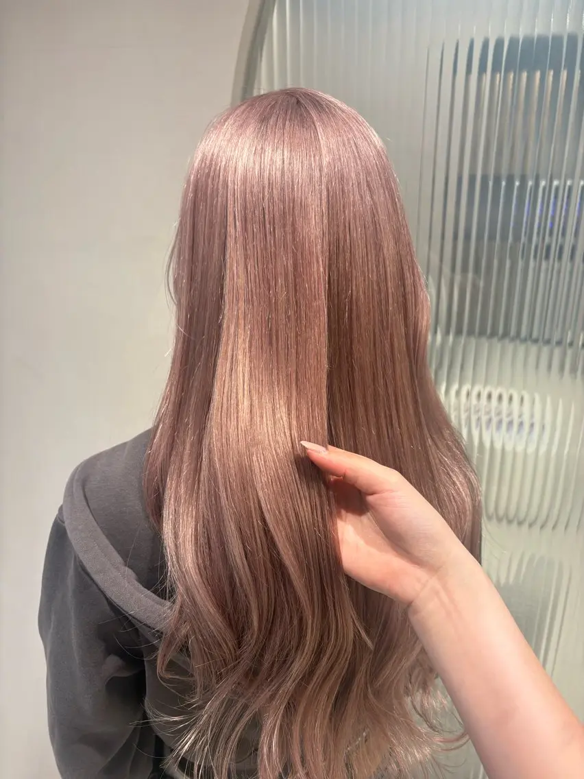 ロング カラー ヘアカラー 縮毛矯正 トリートメント 艶カラー/髪質改善 kyoka🫧のヘアスタイル