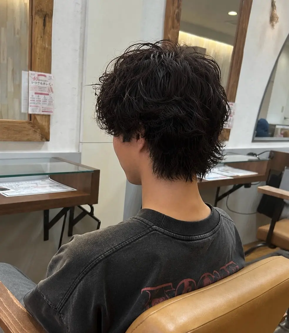 ショート パーマ メンズ rino寺田町🌼 Mizukiのヘアスタイル