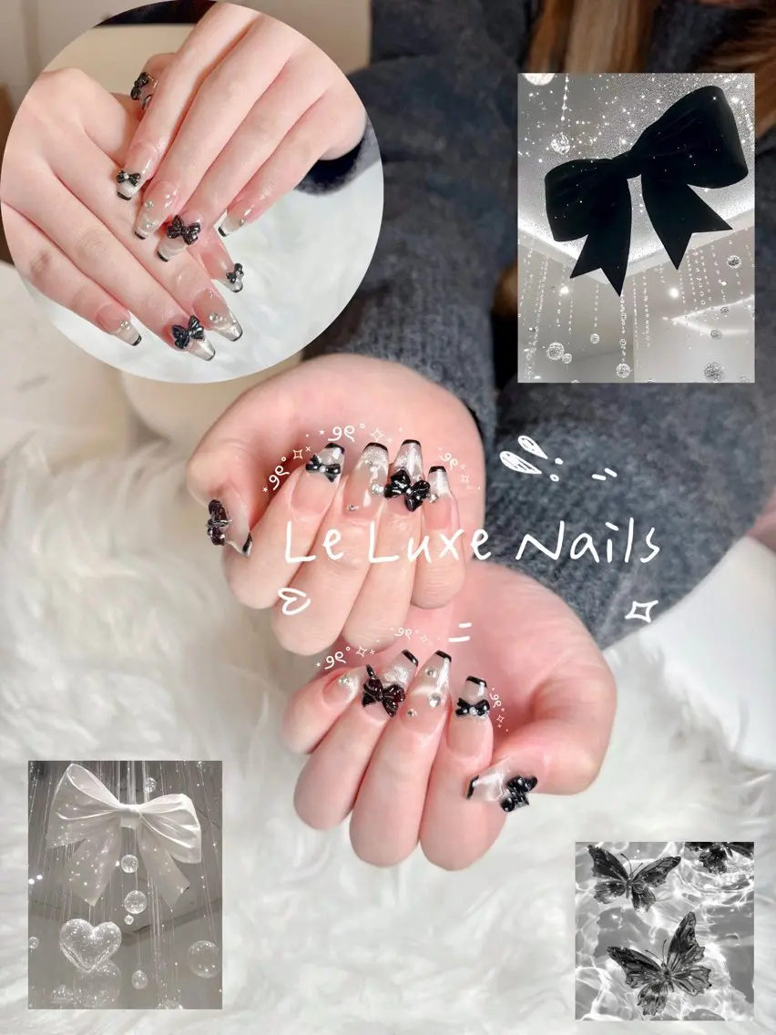 ネイル 長さ出し 持ち込み ネイルチップ le luxe nailsのネイルデザイン