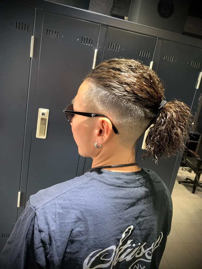 メンズ カット パーマ トリートメント ヘアセット メンズパーマ/難波/ 心斎橋　室園亮佑のヘアスタイル
