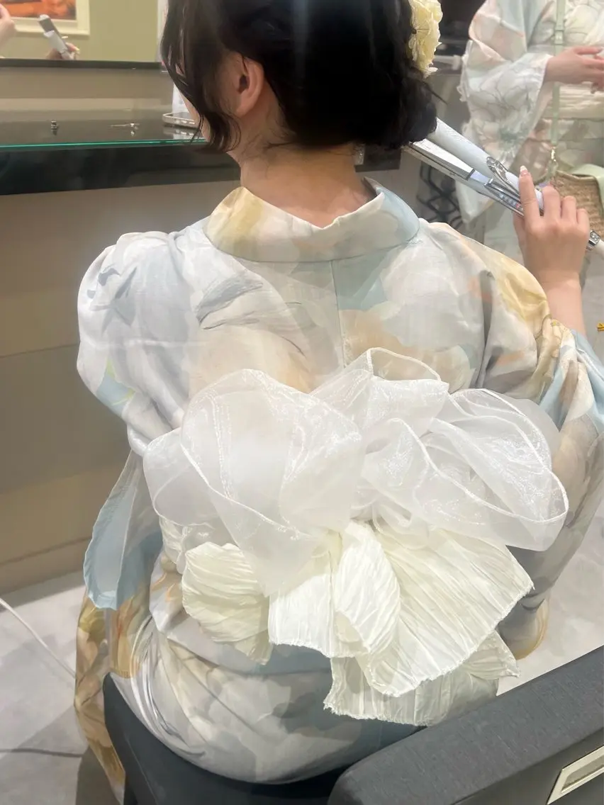 ⭐️ 浴衣⭐️ 浴衣着付け ➕ヘアセット 🫧ヘアセットのみもご案内可能です!🙆♀️の写真