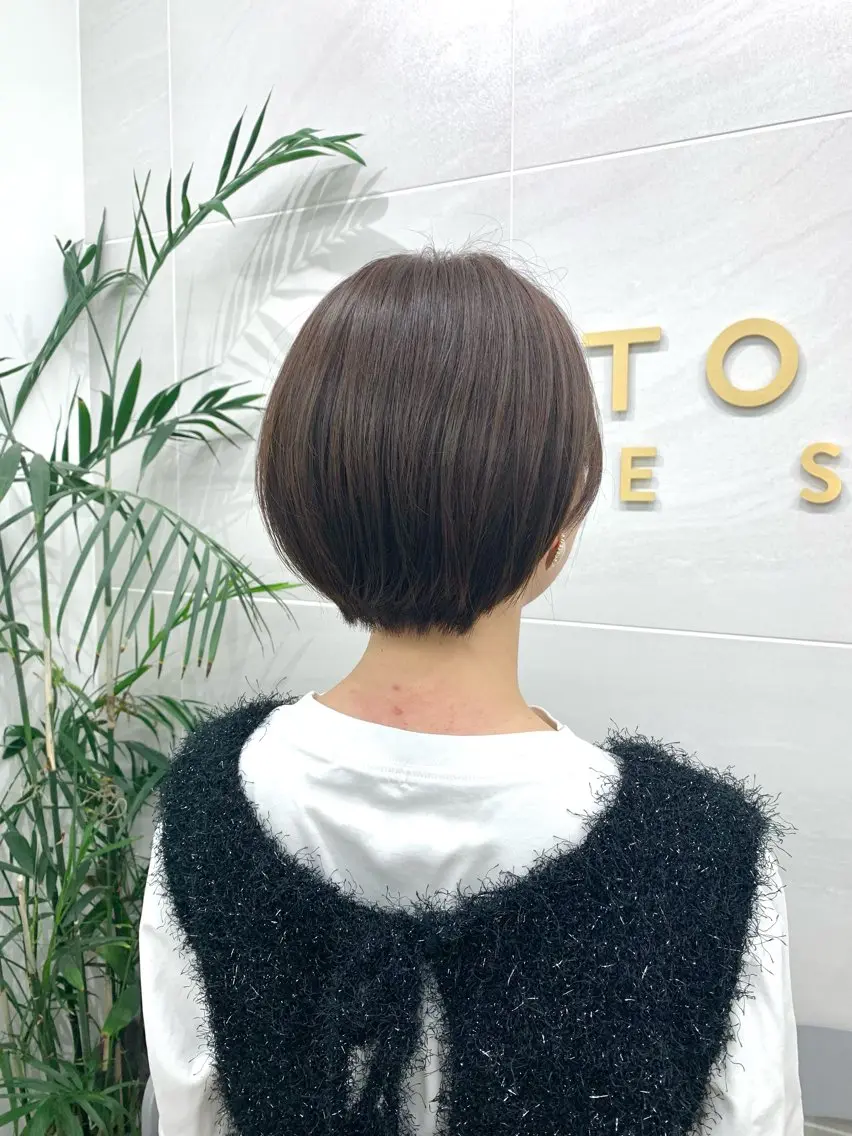 ショート カラー ショートボブ ベージュカラー ボブ ショートヘア カット ヘアカラー ヘッドスパ 本格ヘッドスパ🌿 ×ヘア　佐藤のヘアスタイル