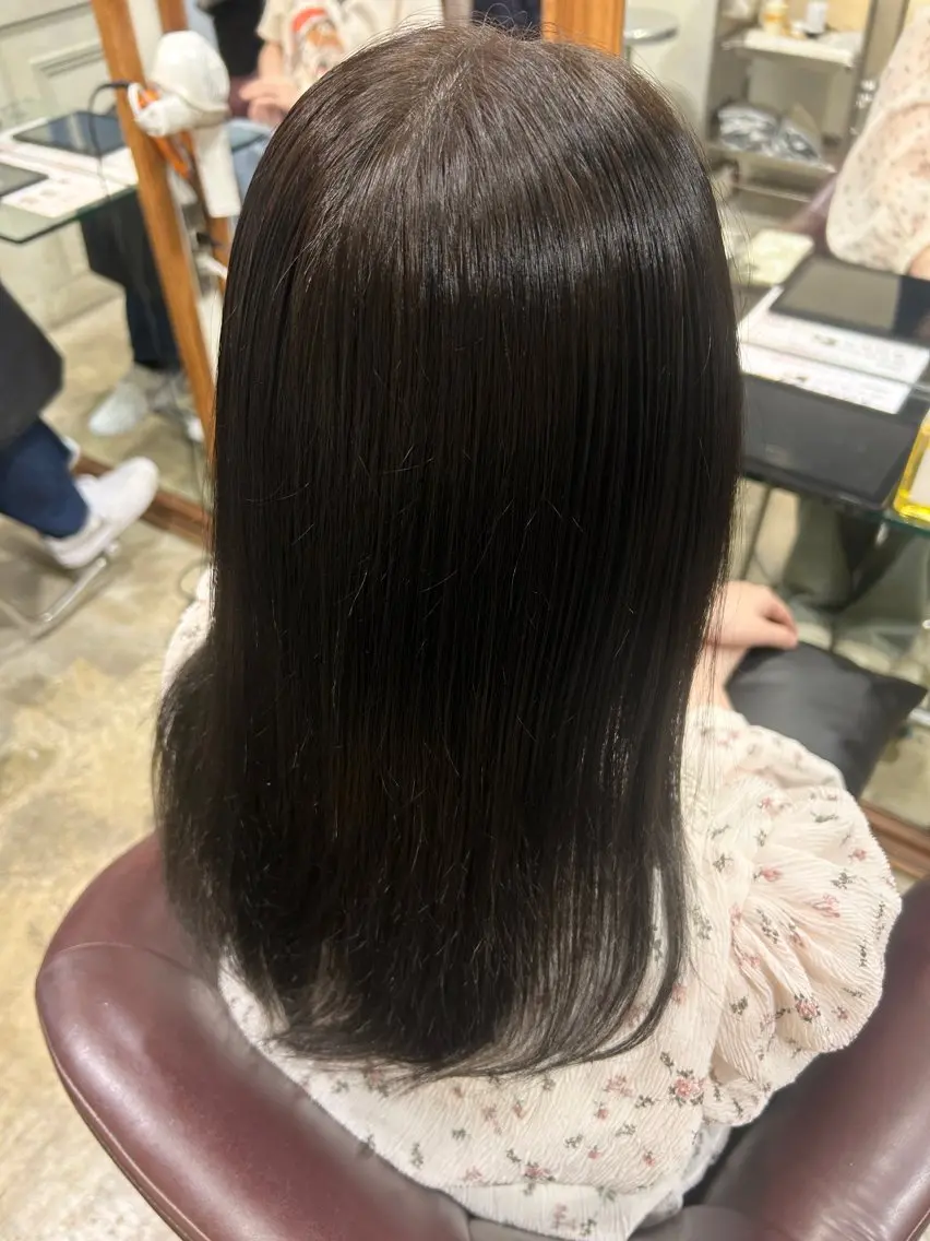 セミロング ヘアカラー トリートメント たまき /カラーモデル募集中のヘアスタイル