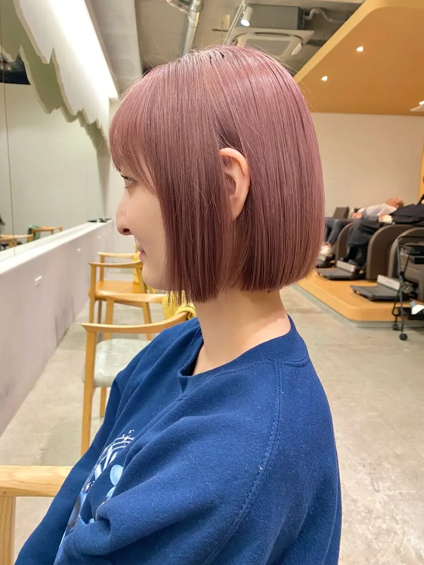 ショート カラー ヘアカラー レイヤー/柔色 カラー/SAkiのヘアスタイル