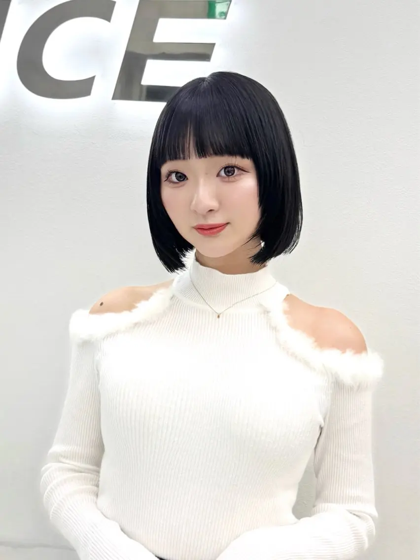 ショート カラー ヘアアレンジ 縮毛矯正🤍 盛れるボブ/ひかりのヘアスタイル