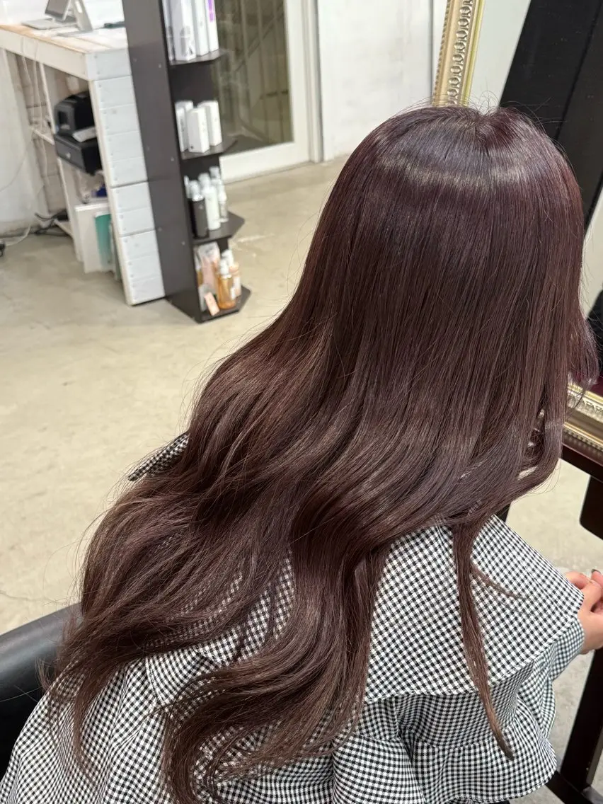 ロング カラー ラベンダーカラー ラベンダーピンク ピンクカラー SAYAKA🫧 メンズのヘアスタイル
