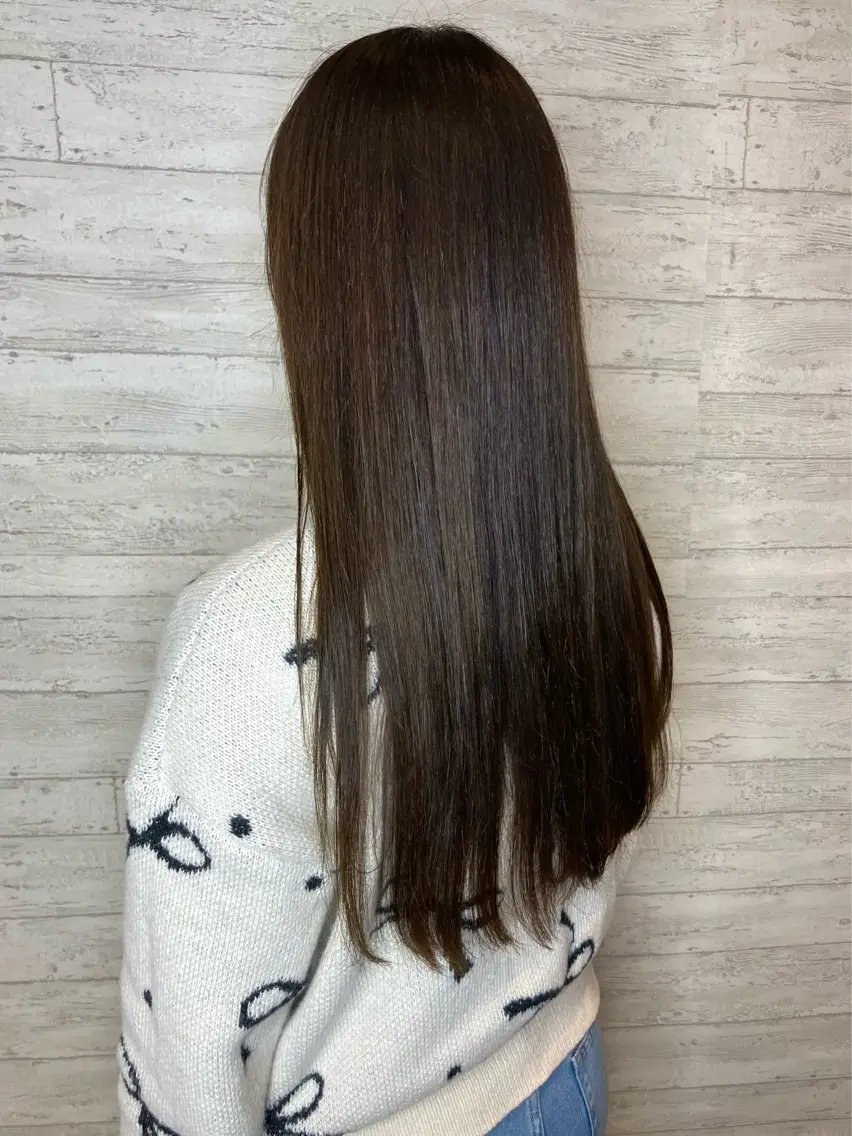 ロング カラー ベージュカラー オリーブベージュ 小池 穂果/ 府中のヘアスタイル