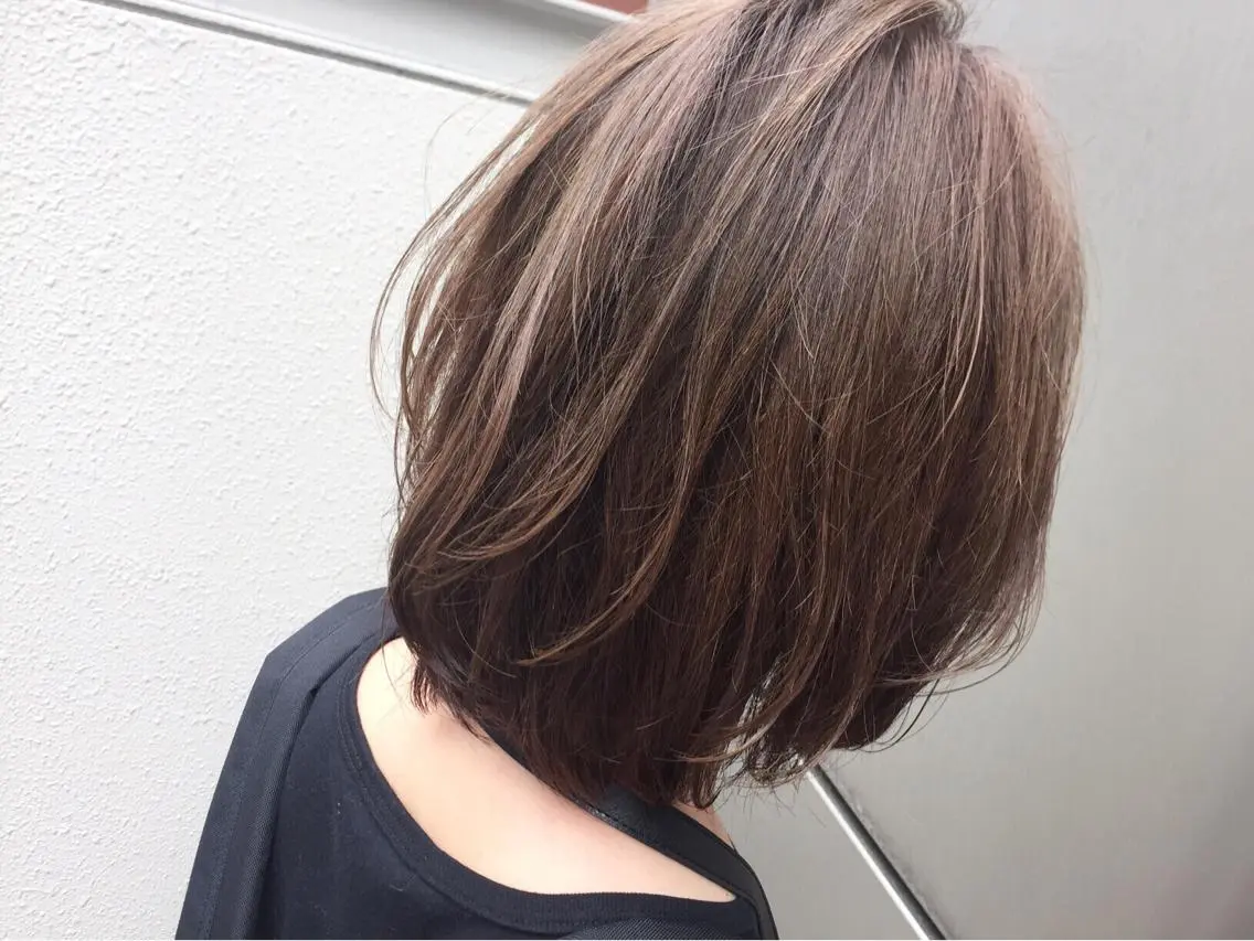 ミディアム カラー アッシュ 松永 雄樹のヘアスタイル