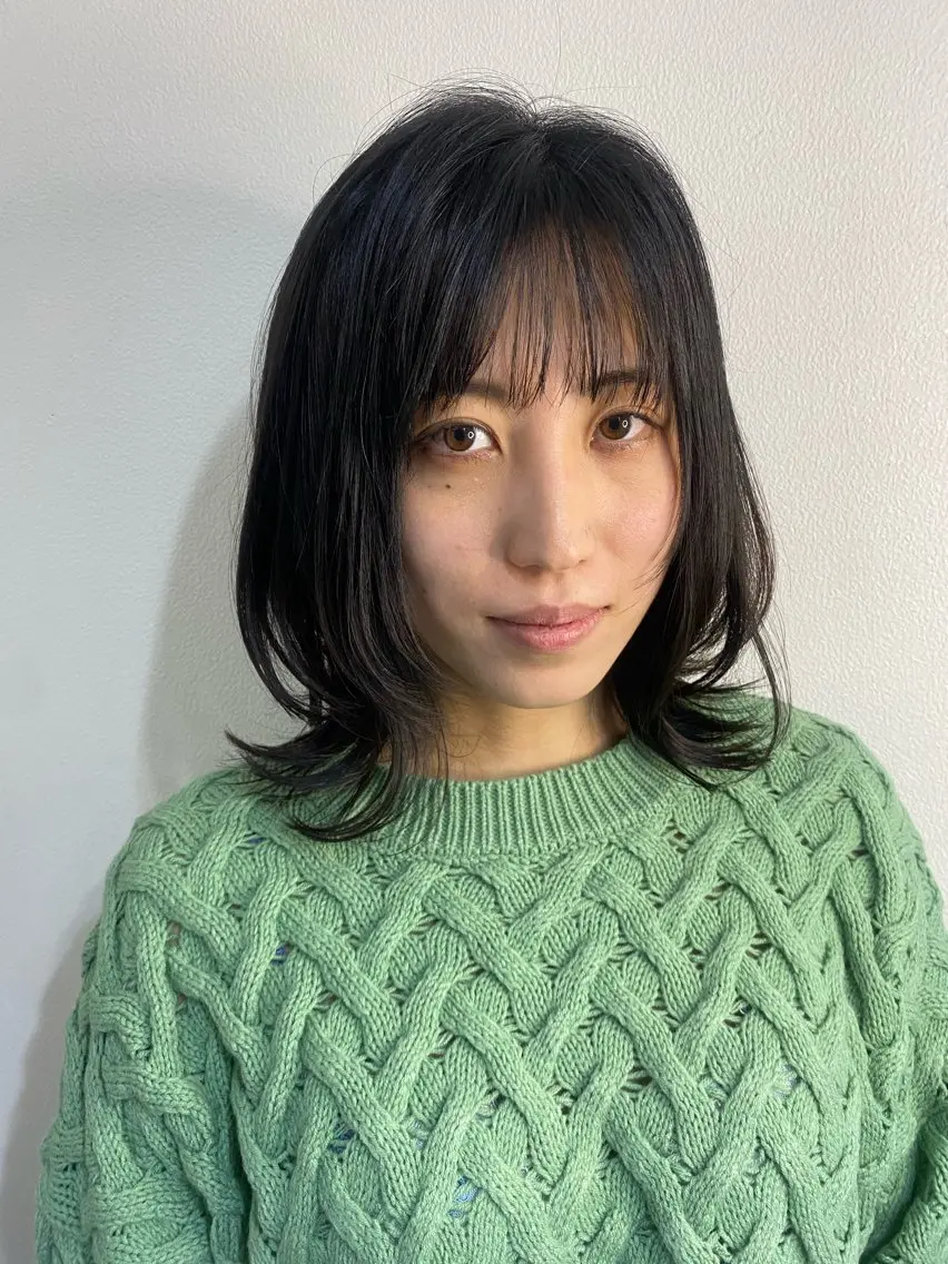 ミディアム カット トリートメント 山本 芳喜のヘアスタイル