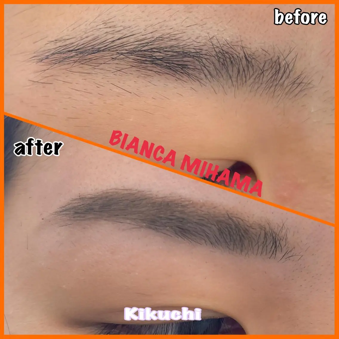 アイブロウ ワックス脱毛 Bianca Kikuchiのマツエク・マツパデザイン