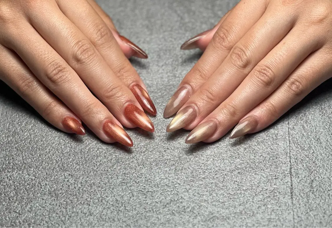 ネイル フラッシュネイル フラッシュマグ マグネットネイル nail salon LUANAのネイルデザイン