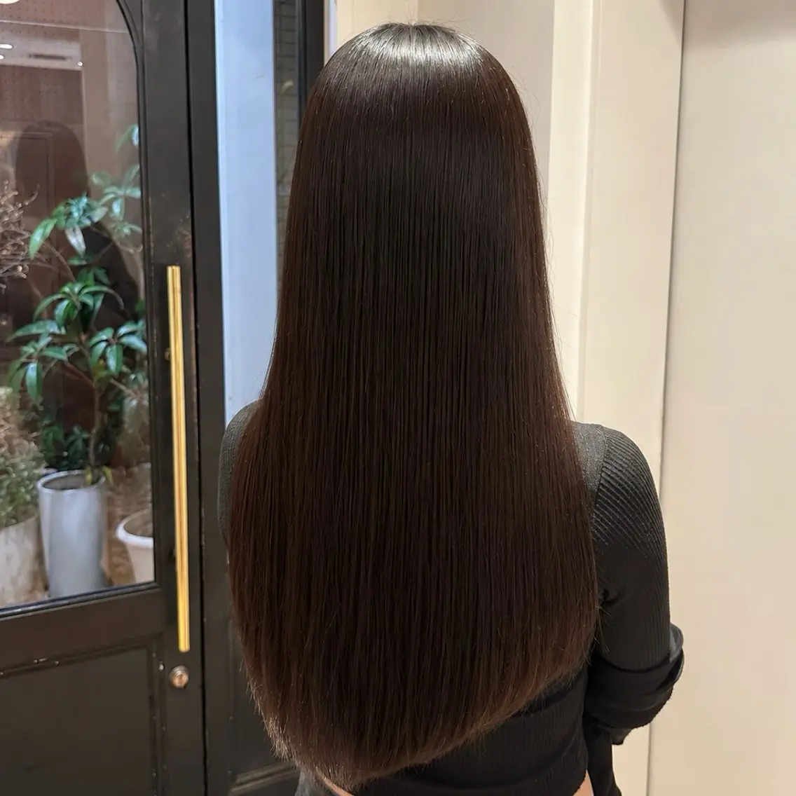 ロング パーマ 酸性ストレート ストレートパーマ 縮毛矯正 新屋敷 パーマ/縮毛矯正のヘアスタイル