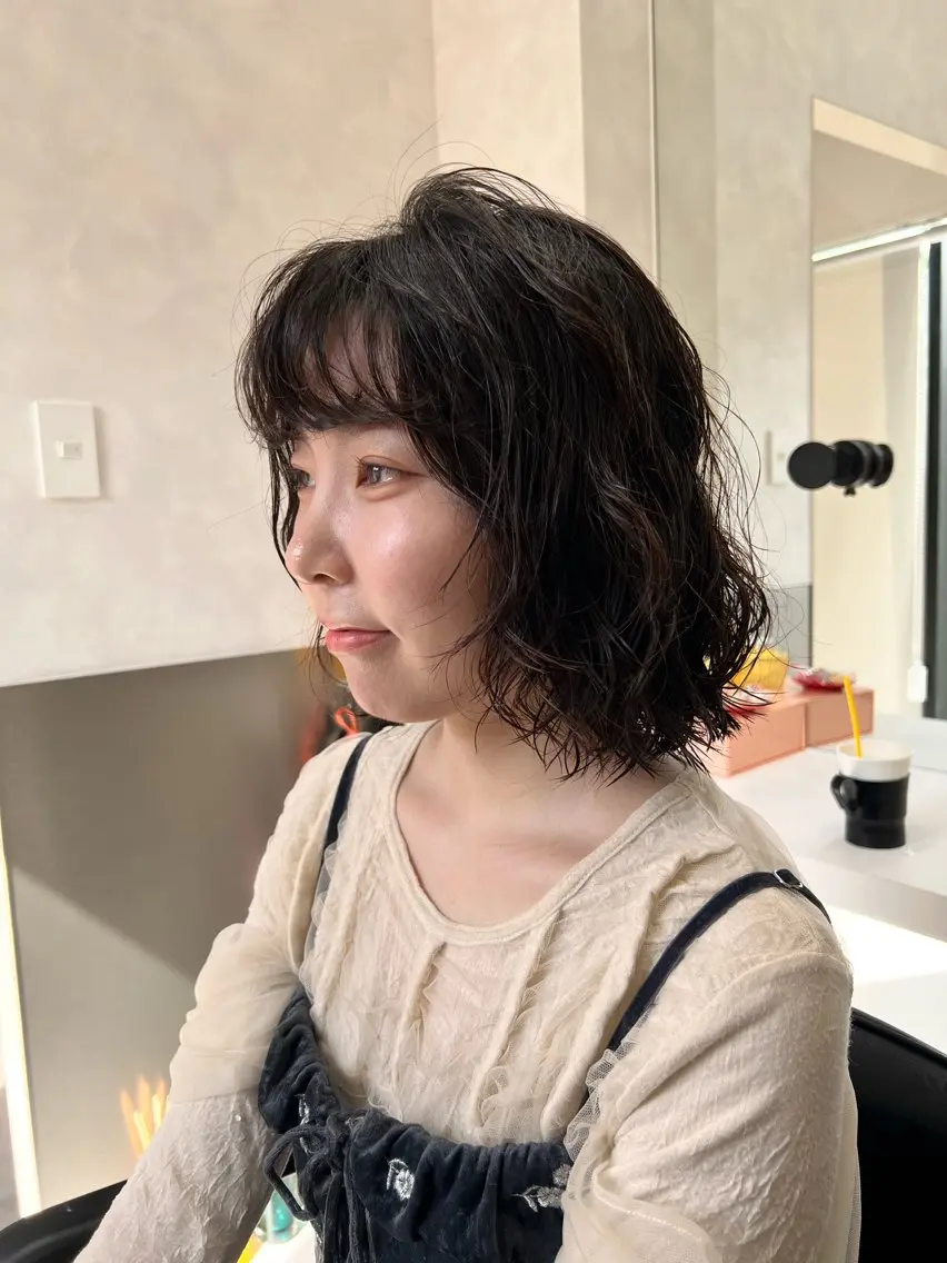 ショート パーマ happy  man 🌸大人の世界観🌸のヘアスタイル
