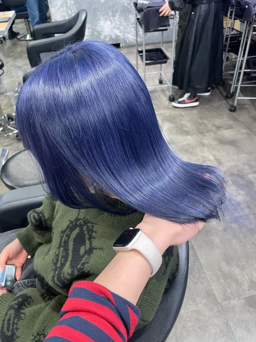 ミディアム カラー ヘアカラー ハイトーン 横浜💞ミオのヘアスタイル