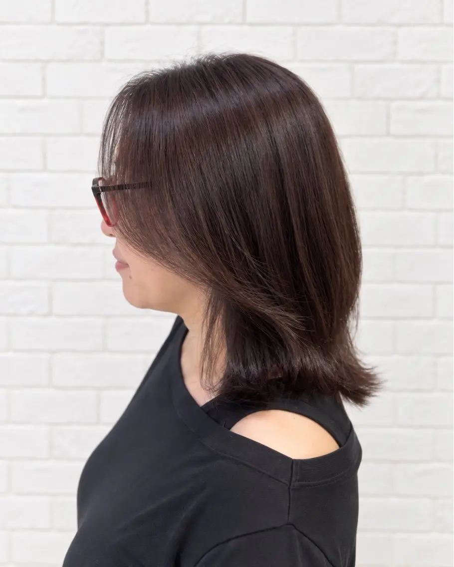 ミディアム カラー ヘアアレンジ ミディアムレイヤー レイヤーカット カット ヘアカラー トリートメント ヘアセット 【白髪ぼかしの匠】 【ショートの極】平野のヘアスタイル