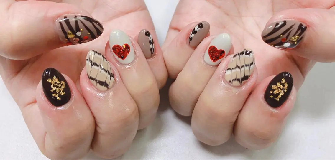 ネイル バレンタイン ハンドネイル Riz nailのネイルデザイン