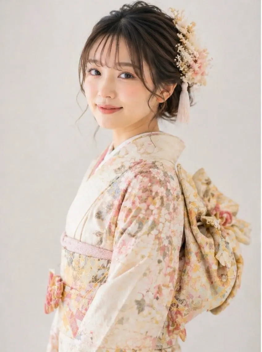 【ミニモ限定】振袖着付け✨結婚式参列・お出かけに人気 ¥7000目黒駅すぐの写真