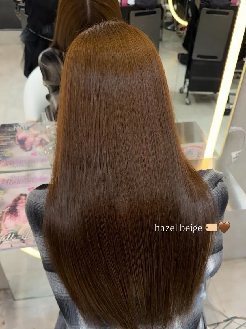 【️口コミで500円OFF】透明感カラー＋髪質再生トリートメント🌷🫧(スチーマーで内部補修✨️)の写真