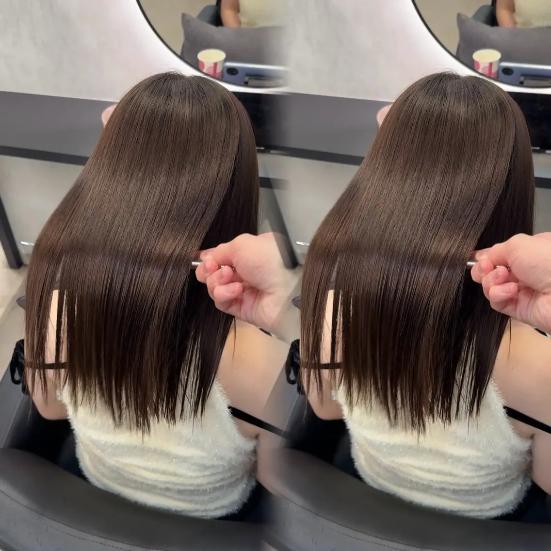 セミロング ヘアアレンジ カット トリートメント 新宿 /髪質改善/ レイヤー/ヒュウガのヘアスタイル