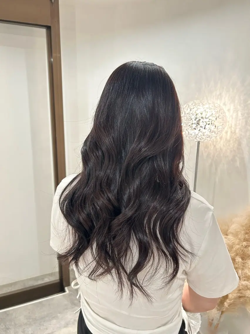 セミロング カラー ヘアアレンジ カット ヘアカラー トリートメント 梅木李奈🫧 レイヤー透明感カラーのヘアスタイル