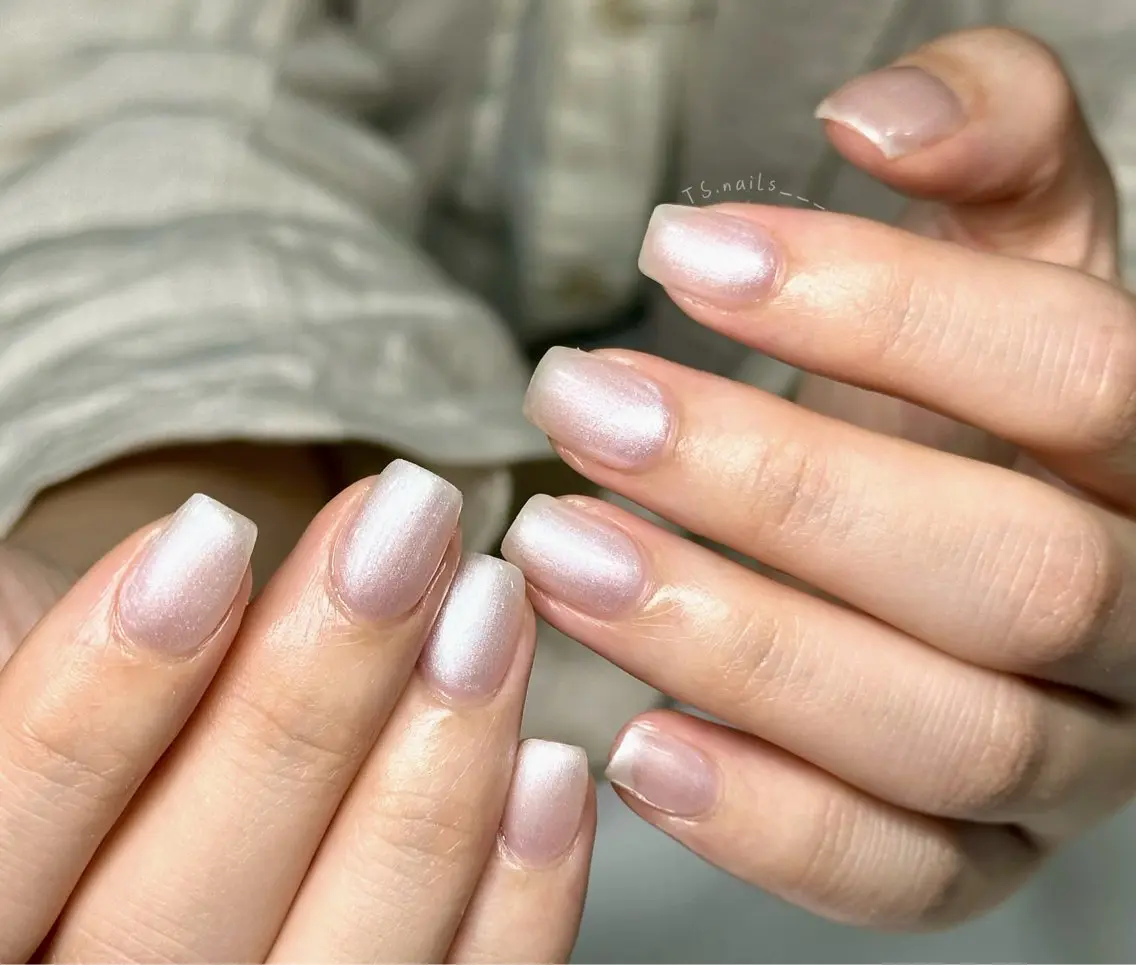 ネイル キラキラネイル マグネットネイル 持ち込み シンプルネイル ハンドネイル ハンドケア TS. nails___のネイルデザイン