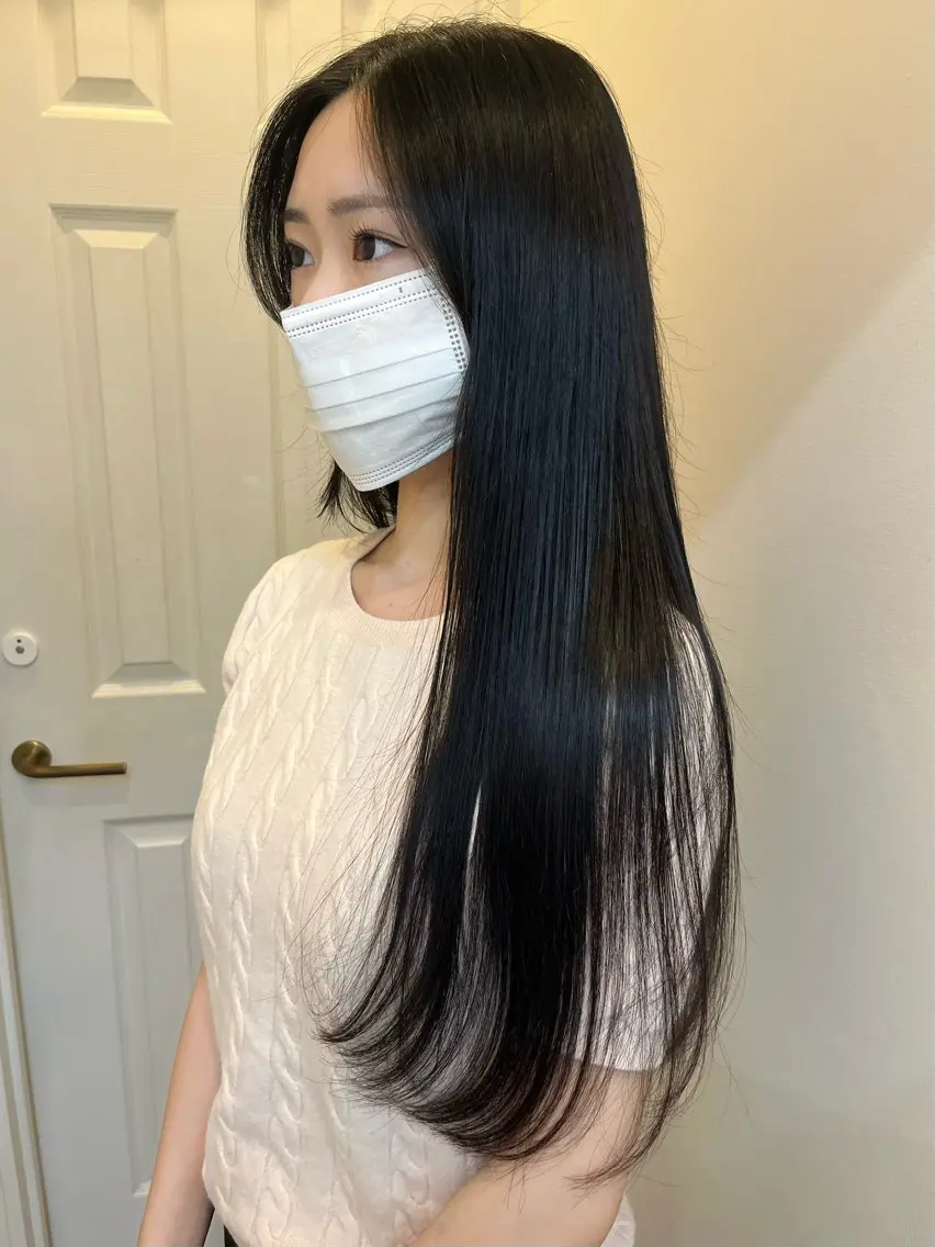 ロング カット yuka/ハイトーン /ボブカットモデルのヘアスタイル