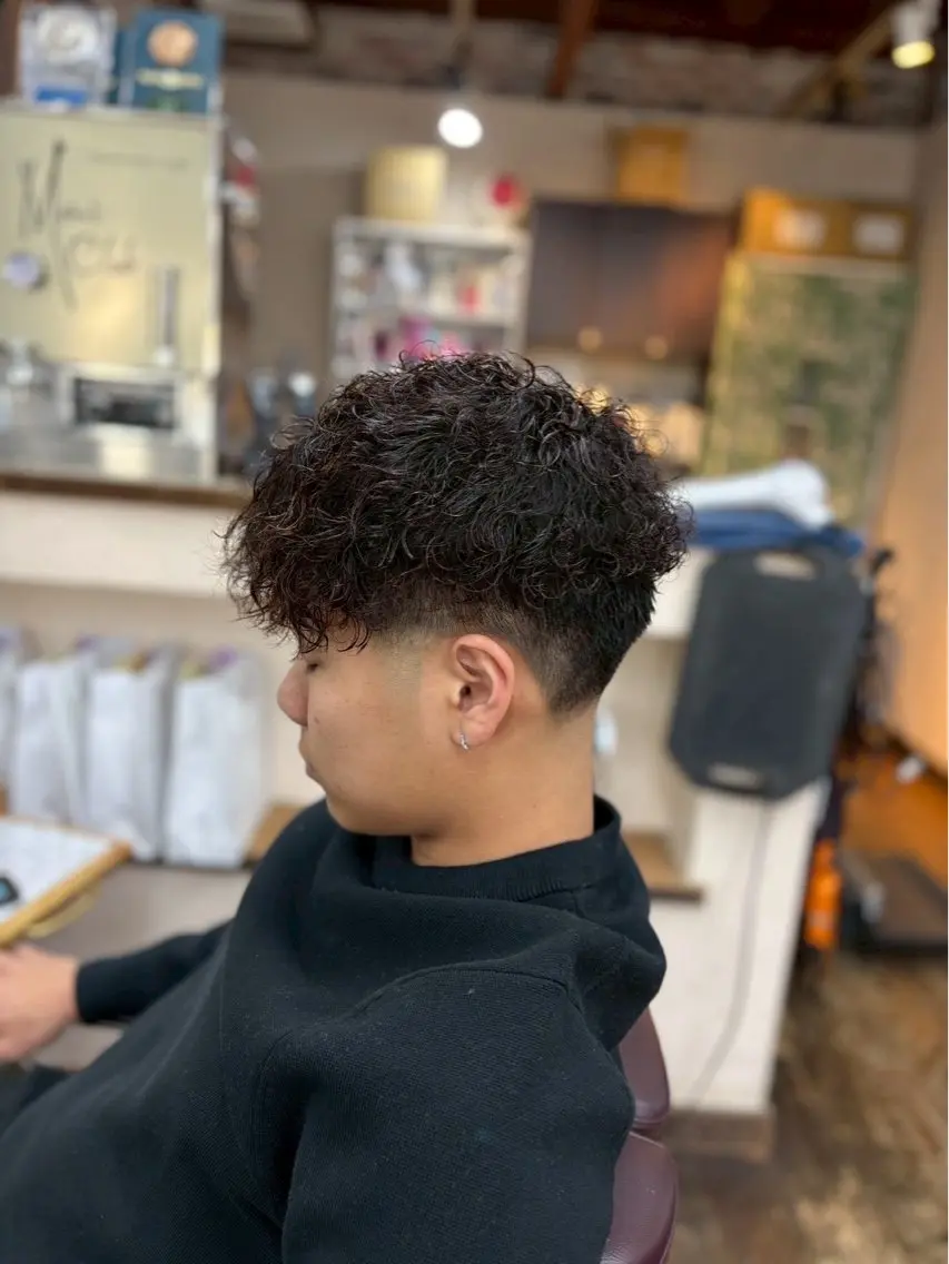 パーマ カット パーマ 山中 悠人のヘアスタイル