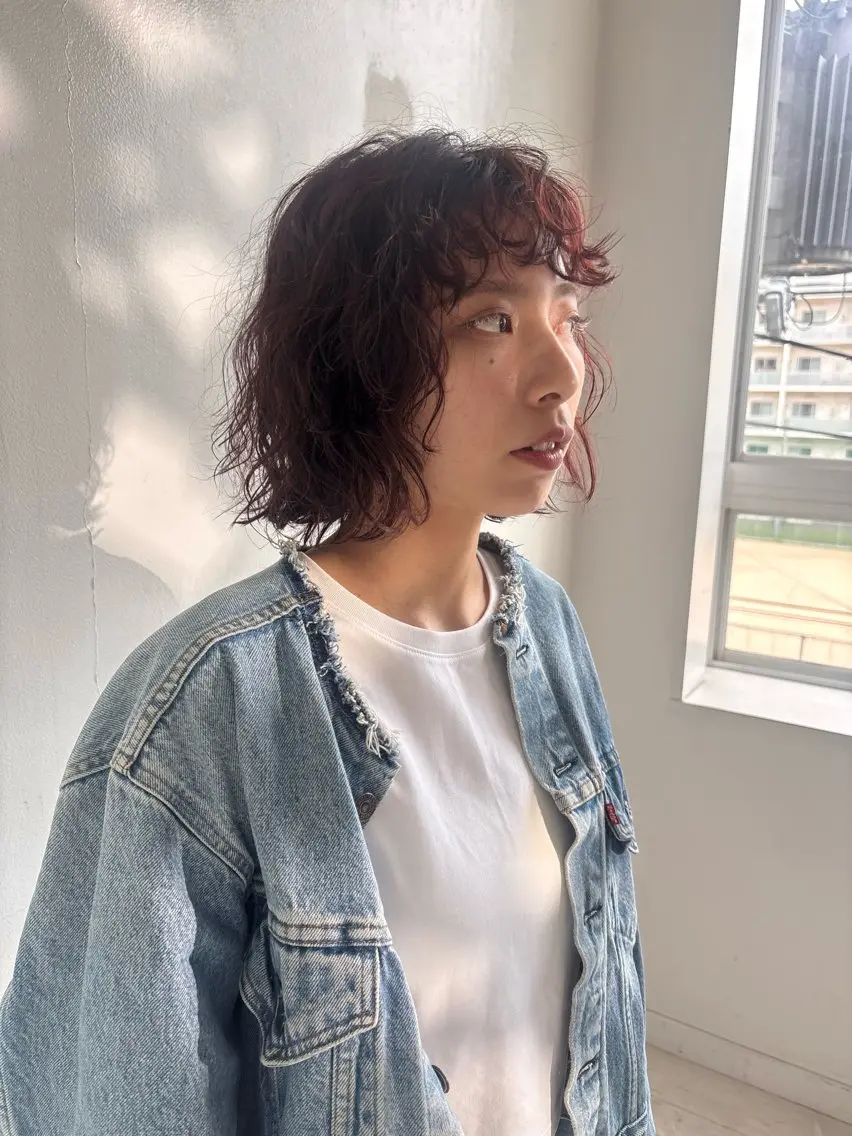 ショート カット パーマ 山本 千尋のヘアスタイル
