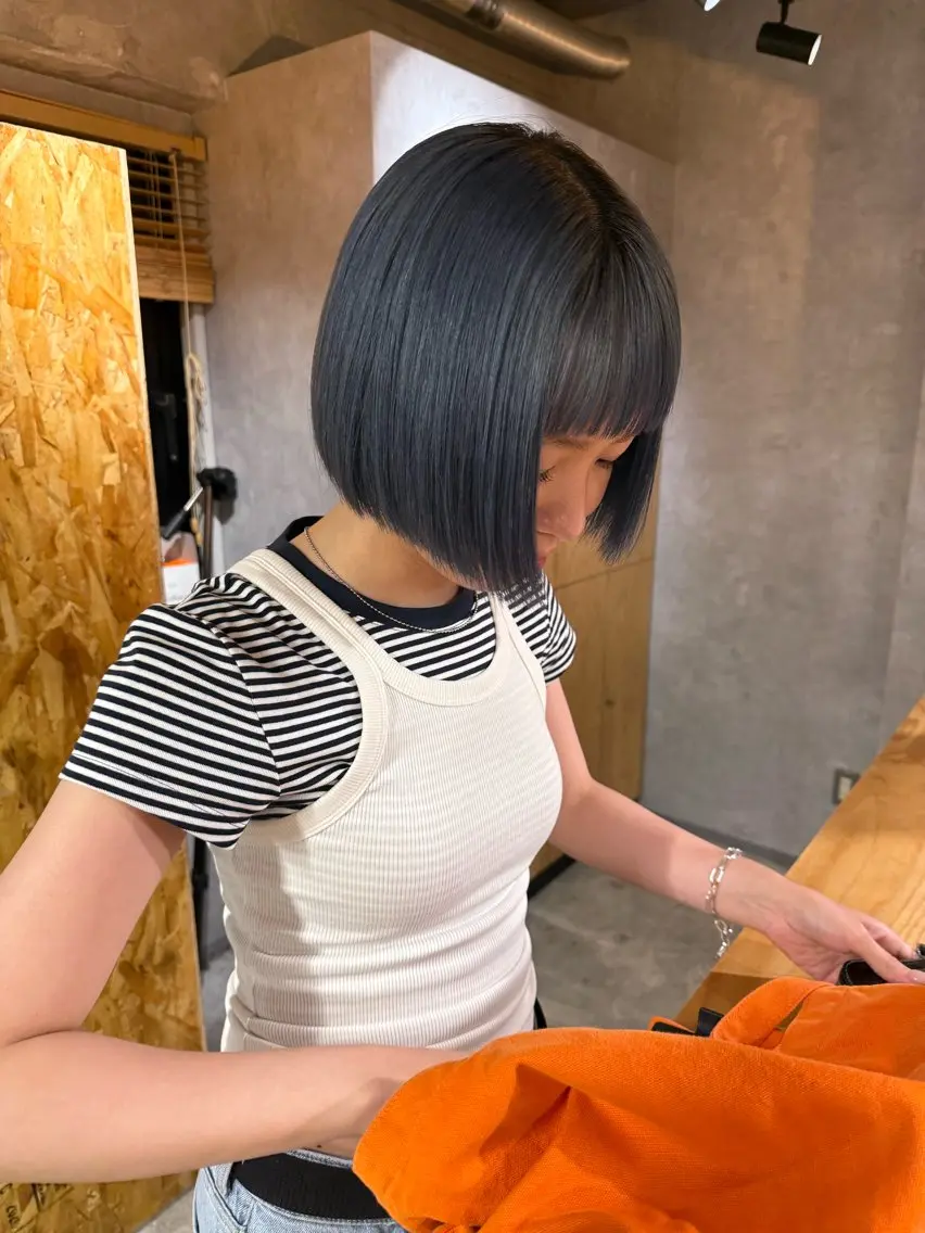 カラー ヘアカラー トリートメント 小平 寧々のヘアスタイル