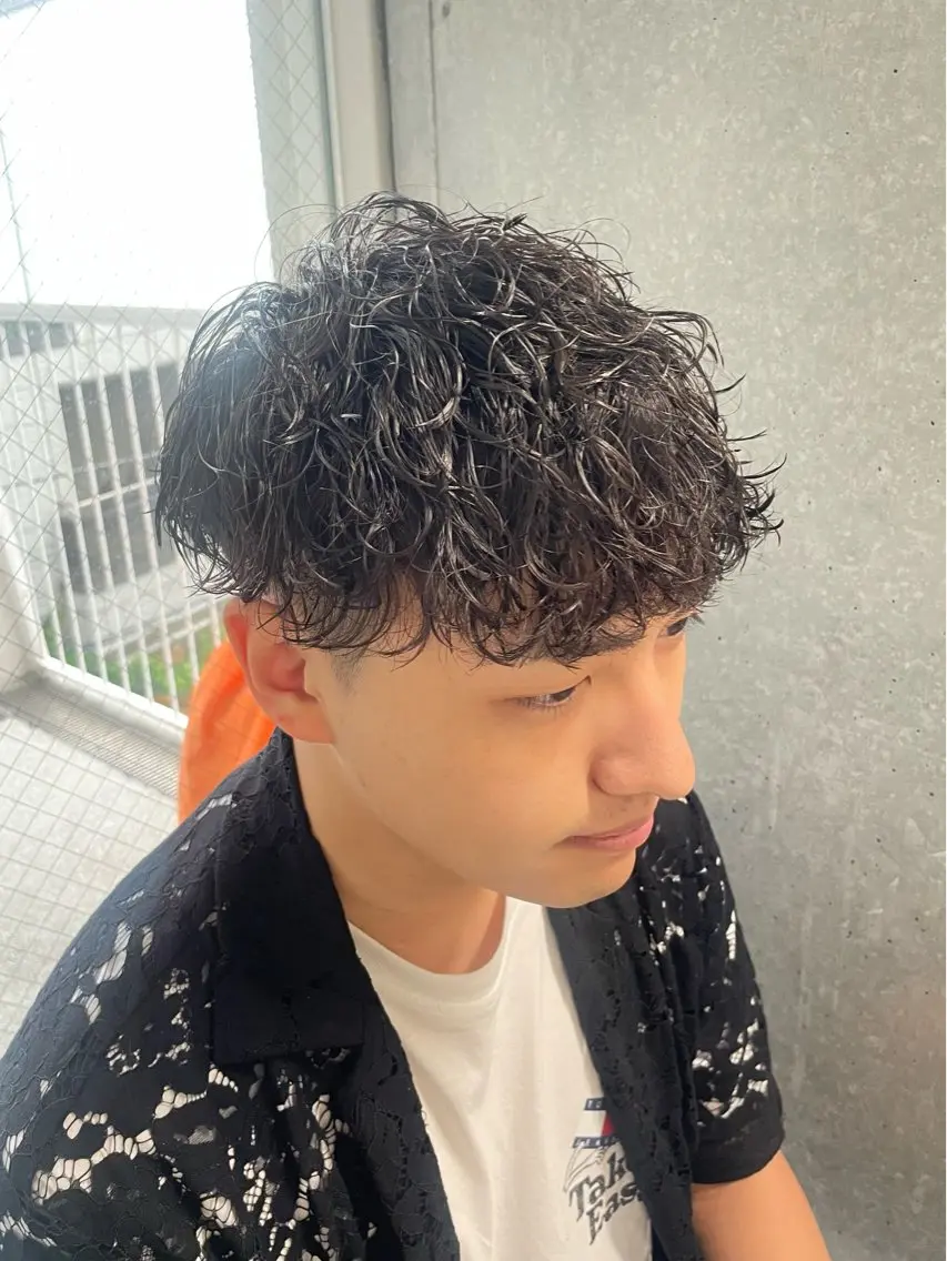 パーマ メンズ メンズモテパーマ💙 fuwaのヘアスタイル