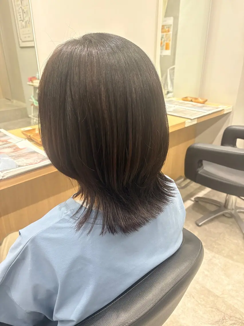 ミディアム レイヤーカット 大阪美容師/ さきのヘアスタイル