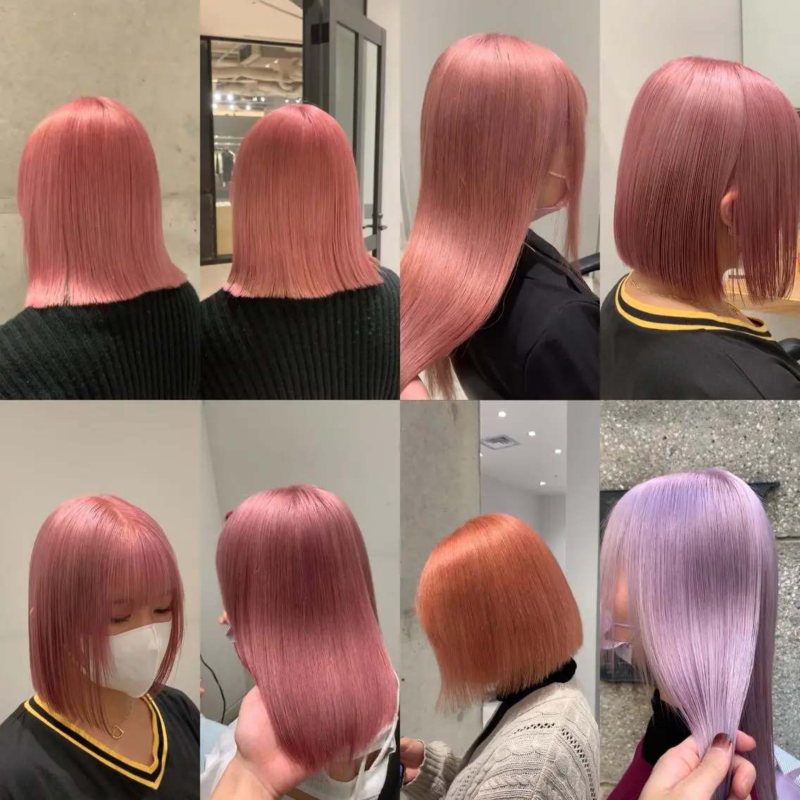 ミディアム カラー カット ヘアカラー トリートメント れい🫧 ハイトーン特化のヘアスタイル