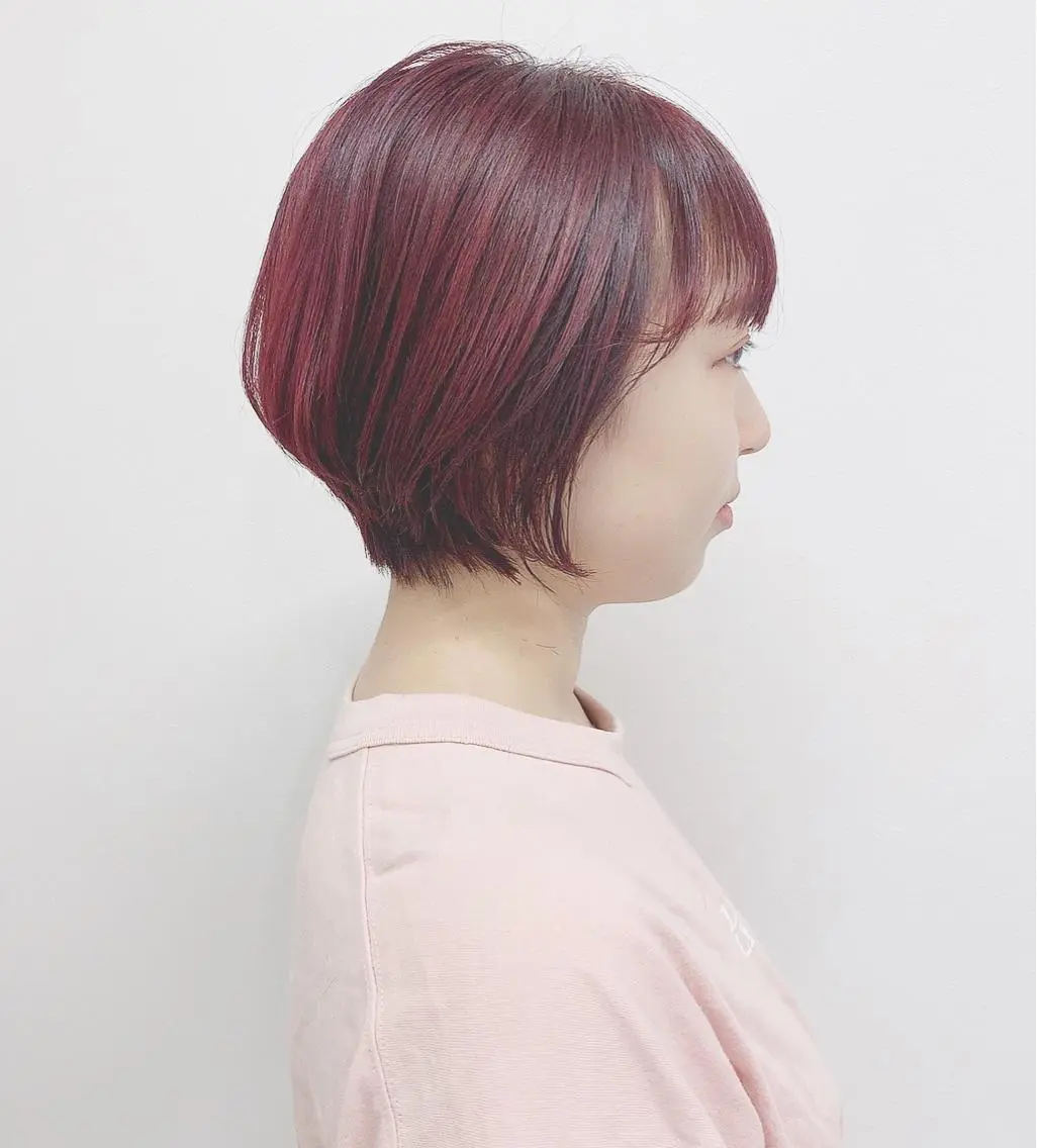ショート カラー ブリーチなし透明感 🍀梅田・増田のヘアスタイル