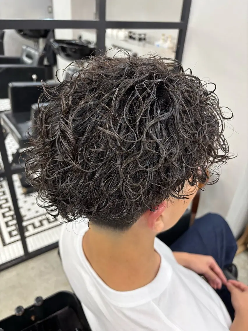 ショート パーマ メンズ カット パーマ 💈メンズ特化💈 テッペイのヘアスタイル