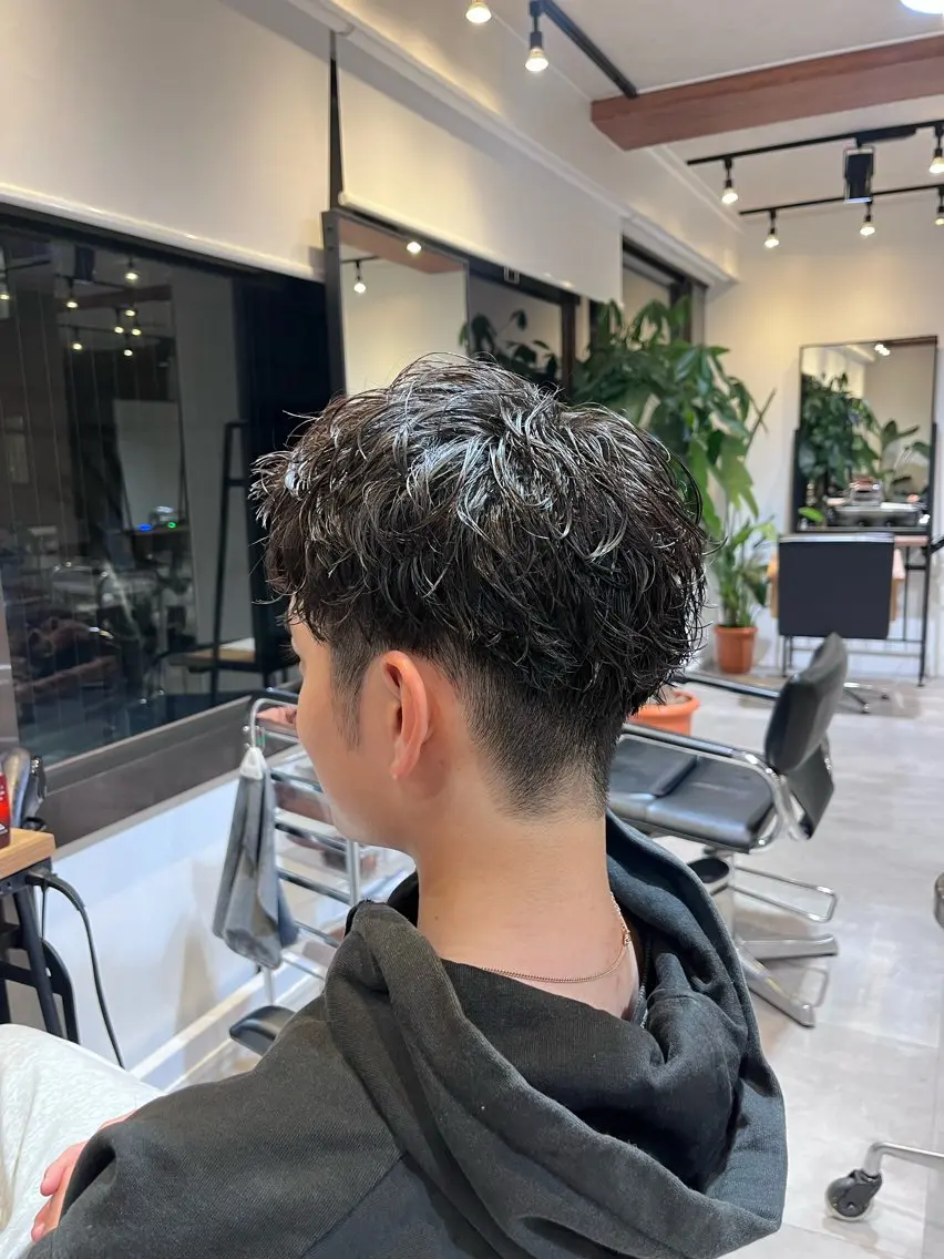 ショート パーマ メンズ カット パーマ fifth/シン🌿 透明感カラー/パーマのヘアスタイル