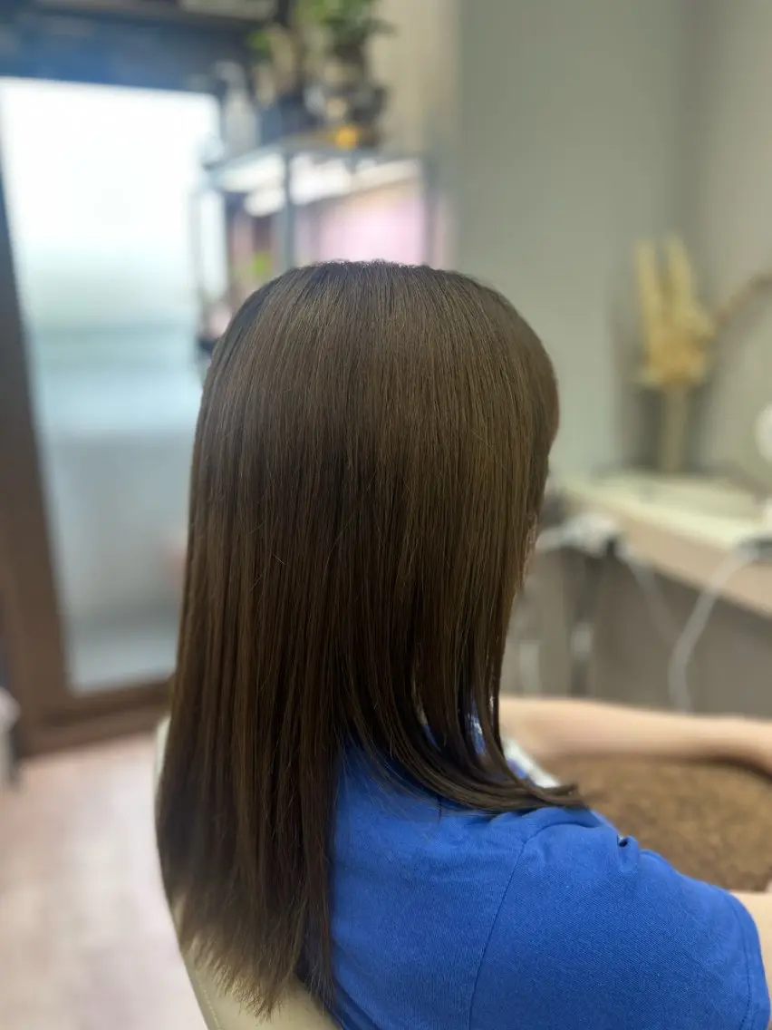 【🏳️‍🌈爽やかな髪色にイメチェン❗️🏳️‍🌈】✂️似合わせカット➕艶感カラー✂️の写真
