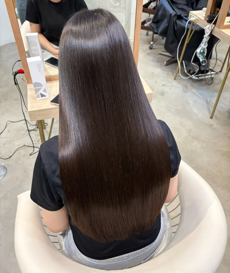 ロング 縮毛矯正 ﾊﾙﾅ🌸 髪質改善のヘアスタイル