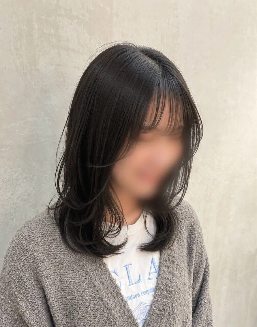 ミディアム カラー ヘアカラー トリートメント ヘッドスパ ヘアセット うる艶カラー/ 縮毛矯正/nao💙のヘアスタイル